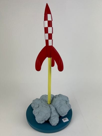 HERGE / OBJECTIF LUNE / FUSEE AU DECOLLAGE...