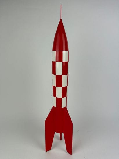 HERGE / OBJECTIF LUNE / FUSEE XFLR-6 - Resin...