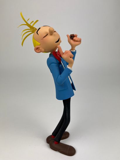 FRANQUIN / FANTASIO - Resin figurine (22cm)...