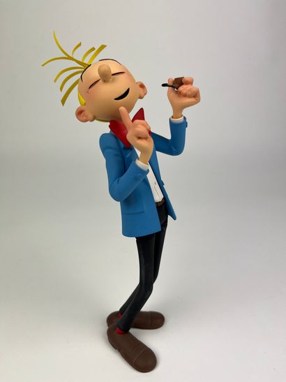FRANQUIN / FANTASIO - Resin figurine (22cm)...