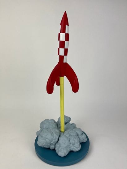 HERGE / OBJECTIF LUNE / FUSEE AU DECOLLAGE...