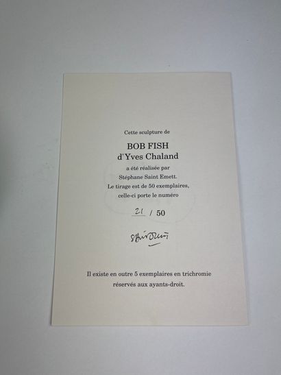 CHALAND / BOB FISH - Resin statuette (70cm)...