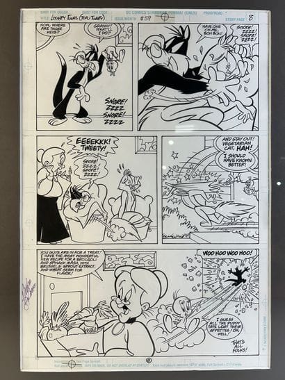 LOONEY TUNES «TUFU TWEETY» - Planche originale...