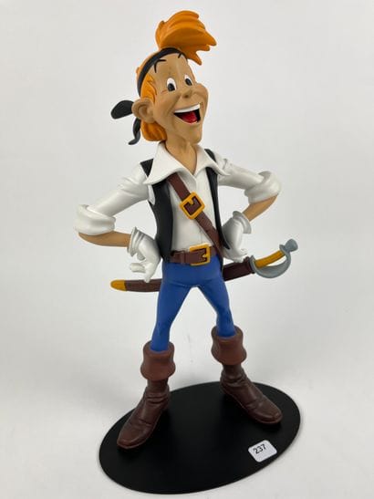 UDERZO / JEHAN PISTOLET - Statuette en résine...