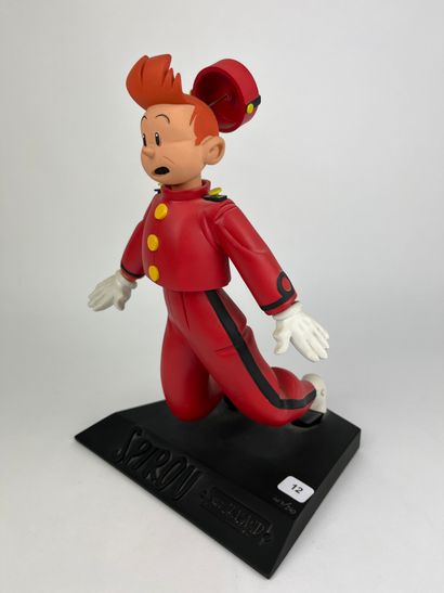 CHALAND / SPIROU SURPRIS - Polychrome resin...