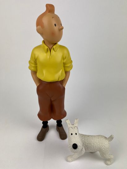 HERGE / TINTIN AND MILOU STANDING - Resin...