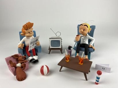 FOURNIER/ SPIROU ET FANTASIO - Interior scene...