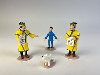 HERGE / LE LOTUS BLEU / SCENE DU MANDAT D'ARRET...
