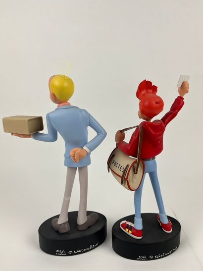 MUNUERA / SPIROU AND FANTASIO - Two resin...