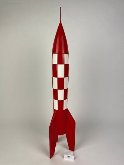 HERGE / OBJECTIF LUNE / FUSEE XFLR-6 - Resin...