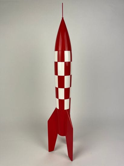 HERGE / OBJECTIF LUNE / FUSEE XFLR-6 - Resin...