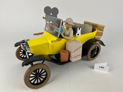 HERGE / TINTIN AU CONGO / FORD T JAUNE -...