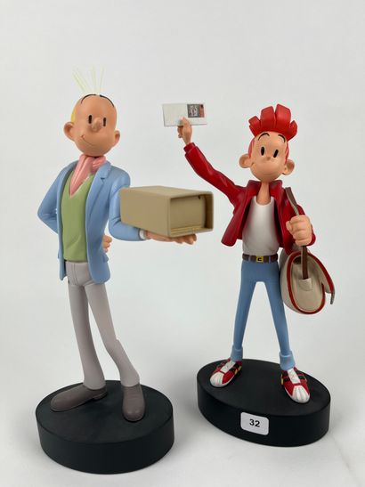 MUNUERA / SPIROU AND FANTASIO - Two resin...
