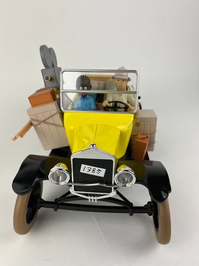 HERGE / TINTIN AU CONGO / FORD T JAUNE -...