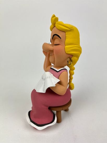 UDERZO / BONNEMINE - Resin statuette (13cm)...