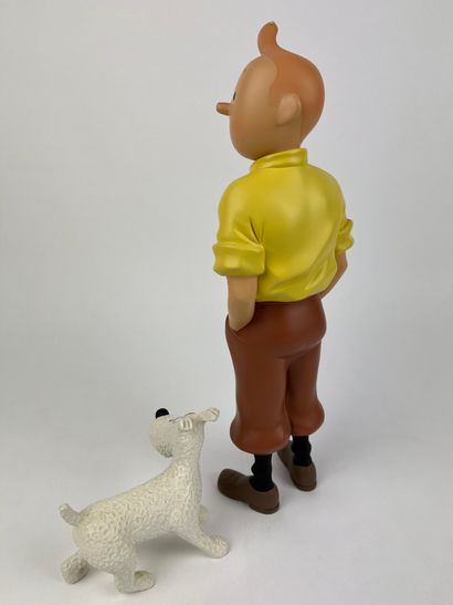 HERGE / TINTIN AND MILOU STANDING - Resin...