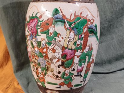 CHINA - Nanjing 
Ceramic baluster vase with...