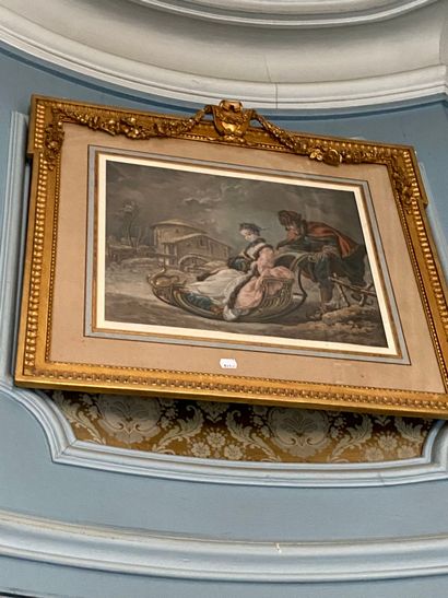 FOUR ENGRAVINGS depicting scenes in Russia...