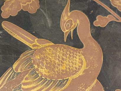 JAPAN
Square lacquer tray decorated with...