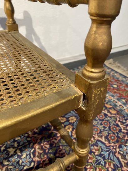 Set comprising three children's chairs with...