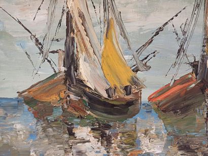 Georges BERGER (1908-1976)
Bateaux
Huile...