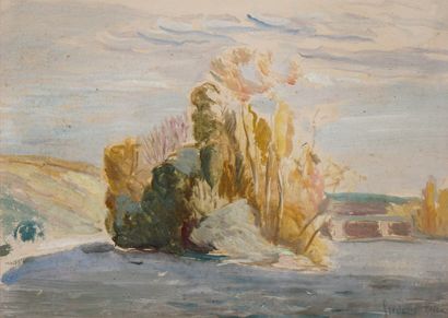 LUCE Frédéric, 1896-1974
Ilot aux arbres...