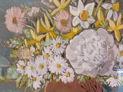 Stavros FOTOPOULOS (XX)
Nature morte au bouquet...