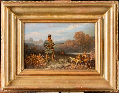 Ecole française vers1840
Chasseur tenant...
