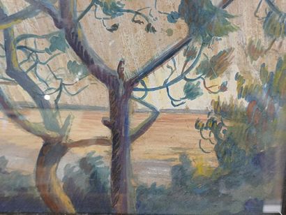 ANONYMOUS
Seaside Landscape
Watercolor and...