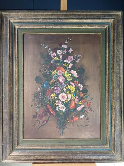 Raymond-Jean BIZET (1922-2015)
Fleurs, 1974
Huile...