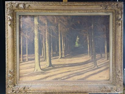 Joseph BONTEMPS (1906-1978)
Chemin en sous-bois...