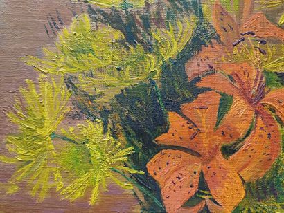 Claude SUTTER (1949) (att.à)
Lys et chrysanthèmes...