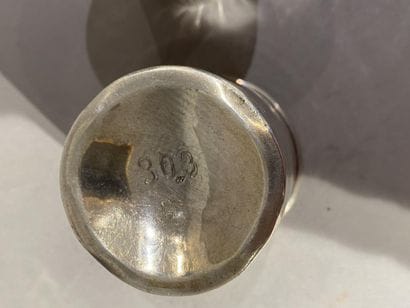 TWO silver GOBELETS (950). Gobelet n°1: PARIS,...