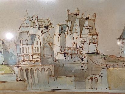 Loïc BARREAU (XX)
Baie de Dinard
Aquarelle...