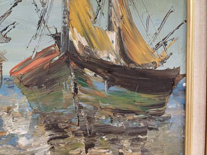 Georges BERGER (1908-1976)
Bateaux
Huile...