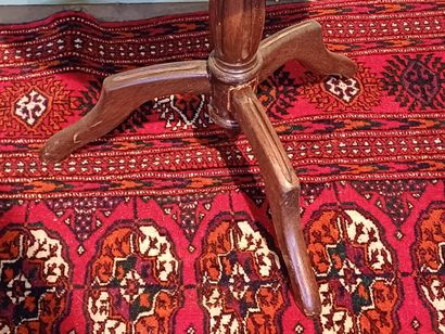 Set comprising a kidney-shaped table in mahogany...