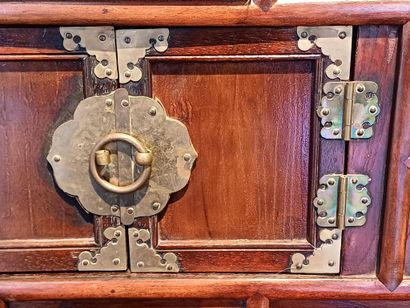 FAR EAST, 20th century
Stained wood cabinet...