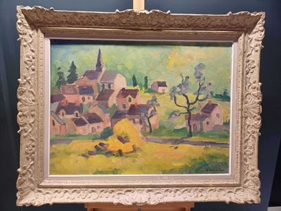 Robert LEBOUCHER (XXe siècle)
Vue de village...
