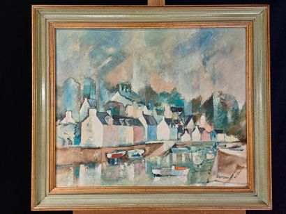 Loïc BARREAU (XX)
Port breton
Huile sur toile...