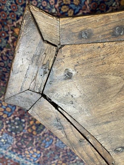 Oak tabernacle top carved with pilasters...