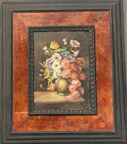 ECOLE FRANCAISE DU XIXème siècle 
Bouquet...