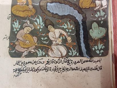 IRAN
Miniature on paper with polychrome painted...
