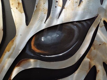 Ecole contemporaine
Zèbre
Feuille de métal,...