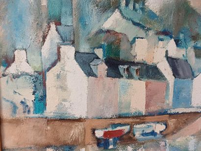Loïc BARREAU (XX)
Port breton
Huile sur toile...