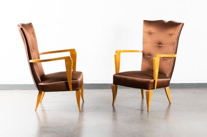 Paul FRECHET (attributed to)
Pair of sycamore...