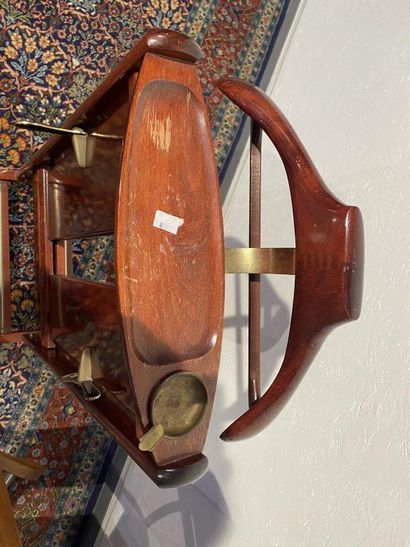 Two valets de chambre, one in mahogany-stained...