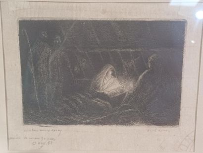 Jean FRELAUT (1879-1954)
Nativity, 1952
Etching...