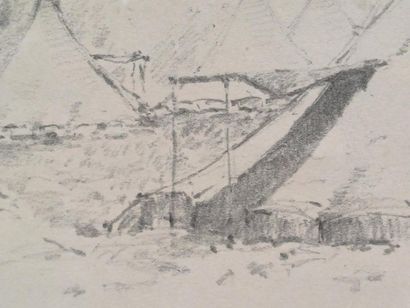 19th century school 
Military camp. 
Pencil...