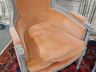 A pair of bergères and a pair of reverse-back...