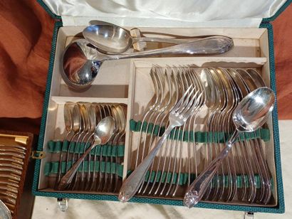 Two silver-plated menagère parts including...